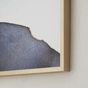 "Moon Tides II" - Art Print in Cosmic Indigo by Eloise Bound - Frame Close-up