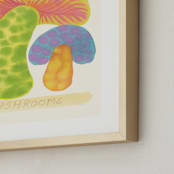 "mushrooms" - Art Print in Multicolor by Renée Stramel - Frame Close-up