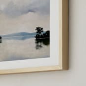 "Deep Reflection" - Art Print in Serene Neutral by Stephanie Goos Johnson - Frame Close-up