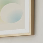 "Light of the Moon" - Art Print in Light Blue by Sarah Lund - Frame Close-up