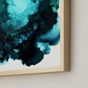 "Blue Grotto" - Art Print in Ocean by Itsy Belle Studio - Frame Close-up