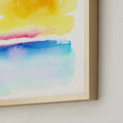 "Under the Sun" - Art Print in Sunset by Lindsay Megahed - Frame Close-up
