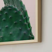 "Spiked II" - Art Print in Emerald by Kimberly Young - Frame Close-up