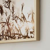 "Coastal Flora " - Art Print in Sepia by Shine Haus Collective - Frame Close-up