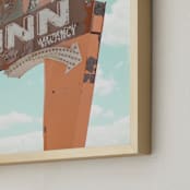 "Bryce Inn" - Art Print in bryce canyon orange by Kristi Jackson - Frame Close-up
