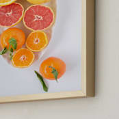 "Citrus Glory" - Art Print in orange by Giulia Doyle - Frame Close-up