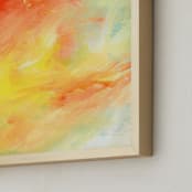 "Break Away" - Art Print in Clementine by Lindsay Megahed - Frame Close-up