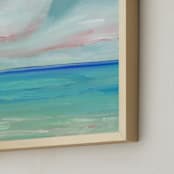 "Sea Escape" - Art Print in Oceanic by Lindsay Megahed - Frame Close-up