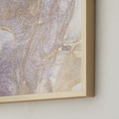 "Soft Shimmer No. 1" - Art Print in Soft Lavender Gold by Julia Contacessi - Frame Close-up