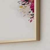 "Bloom Portrait II" - Art Print in Wine by Lori Wemple - Frame Close-up
