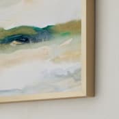 "Sea Mood I" - Art Print in Olive by Lindsay Megahed - Frame Close-up