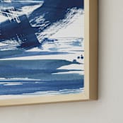 "So True 2" - Art Print in Cool Blue by Jenny Partrite - Frame Close-up