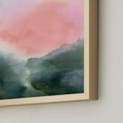 "Autumn Air" - Art Print in Blush by Lindsay Megahed - Frame Close-up