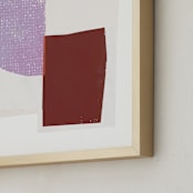 "Shift abstract" - Art Print in Lilac by Francesca Iannaccone - Frame Close-up