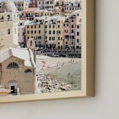 "Vernazza Coast" - Art Print in Touch of Sunshine by LindseyErin - Frame Close-up
