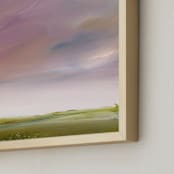 "Before The Storm II" - Art Print in peach by Lindsay Megahed - Frame Close-up