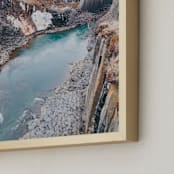 "Turquoise and Rust " - Art Print in Turquoise by LindseyErin - Frame Close-up