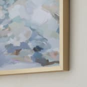"Imogen blue" - Art Print in pale blue by Marissa DeCinque - Frame Close-up