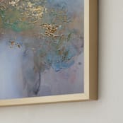 "Don't Stop Blooming #1" - Art Print in Vegas Gold by Christine Olmstead - Frame Close-up