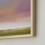 "Before The Storm I" - Art Print in Peach by Lindsay Megahed - Frame Close-up