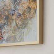 "It Will Only Hurt A Little #7" - Art Print in Golden Honey by Christine Olmstead - Frame Close-up