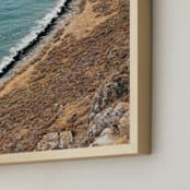 "Rose Gold" - Art Print in Aegean Blue by Lindsay Ferraris Photography - Frame Close-up