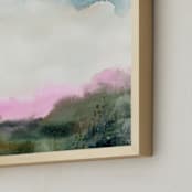 "At First Blush" - Art Print in Olive by Lindsay Megahed - Frame Close-up