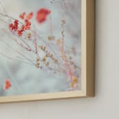 "Native Wildflowers" - Art Print in Rust by Lindsay Ferraris Photography - Frame Close-up