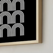 "Highs & Lows " - Art Print in Black by Kisco Print Shop - Frame Close-up