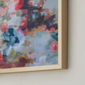 "Inara" - Art Print in Muted Blues by Marissa DeCinque - Frame Close-up