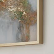"Don't Stop Changing" - Art Print in Brass by Christine Olmstead - Frame Close-up