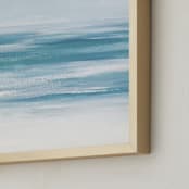 "Coastal Still" - Art Print in Horizon Blue by Jenny Partrite - Frame Close-up