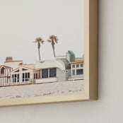 "Beach Houses 2" - Art Print in beach by Kamala Nahas - Frame Close-up