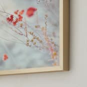 "Native Wildflowers" - Art Print in Rust by Lindsay Ferraris Photography - Frame Close-up