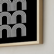 "Highs & Lows " - Art Print in Black by Kisco Print Shop - Frame Close-up