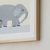 "Hullaballoo" - Art Print in Elly Blue by Jenna Skead - Frame Close-up
