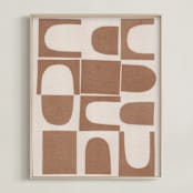 "Arches" - Art Print in Cappucino Brown by Alisa Galitsyna - Framed