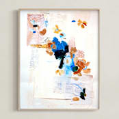 "Memory" - Art Print in Cream by Mallory Grace - Framed