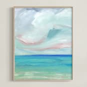 "Sea Escape" - Art Print in Oceanic by Lindsay Megahed - Framed