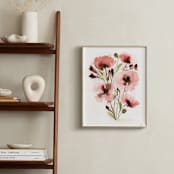"Vintage Blossoming" - Art Print in Rose by Lindsay Megahed - In a Room