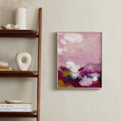 "Sunset in the Garden" - Art Print in Blush by Britt Mills - In a Room