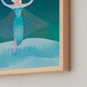 "Disney Elsa's Magic" - Personalized Art Print in Frost by Lori Wemple - Frame Close-up
