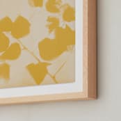 "Botanica 2" - Art Print in Amber by Kamala Nahas - Frame Close-up