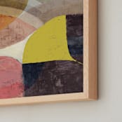 "Composition On Color and Texture 2" - Art Print in Cafe Au Lait by Bethania Lima - Frame Close-up