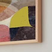 "Composition On Color and Texture 2" - Art Print in Cafe Au Lait by Bethania Lima - Frame Close-up