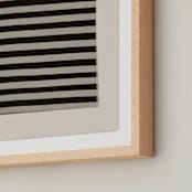"True Stripes 2" - Art Print in Zebra by Kamala Nahas - Frame Close-up