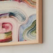 "clouds of color I" - Art Print in Rainbow by Sumak Studio - Frame Close-up