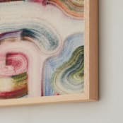 "clouds of color I" - Art Print in Rainbow by Sumak Studio - Frame Close-up