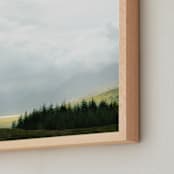 "Highland View 2" - Art Print in Cloud Gray by Jacquelyn Sloane Siklos - Frame Close-up