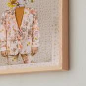 "Forever Blooming" - Art Print in Golden Meadow by Theresa Bear - Frame Close-up